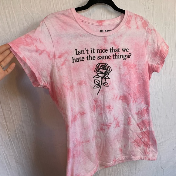 Black Matter Womens Pink Tie Dye Rose T-Shirt Size M - Picture 3 of 5